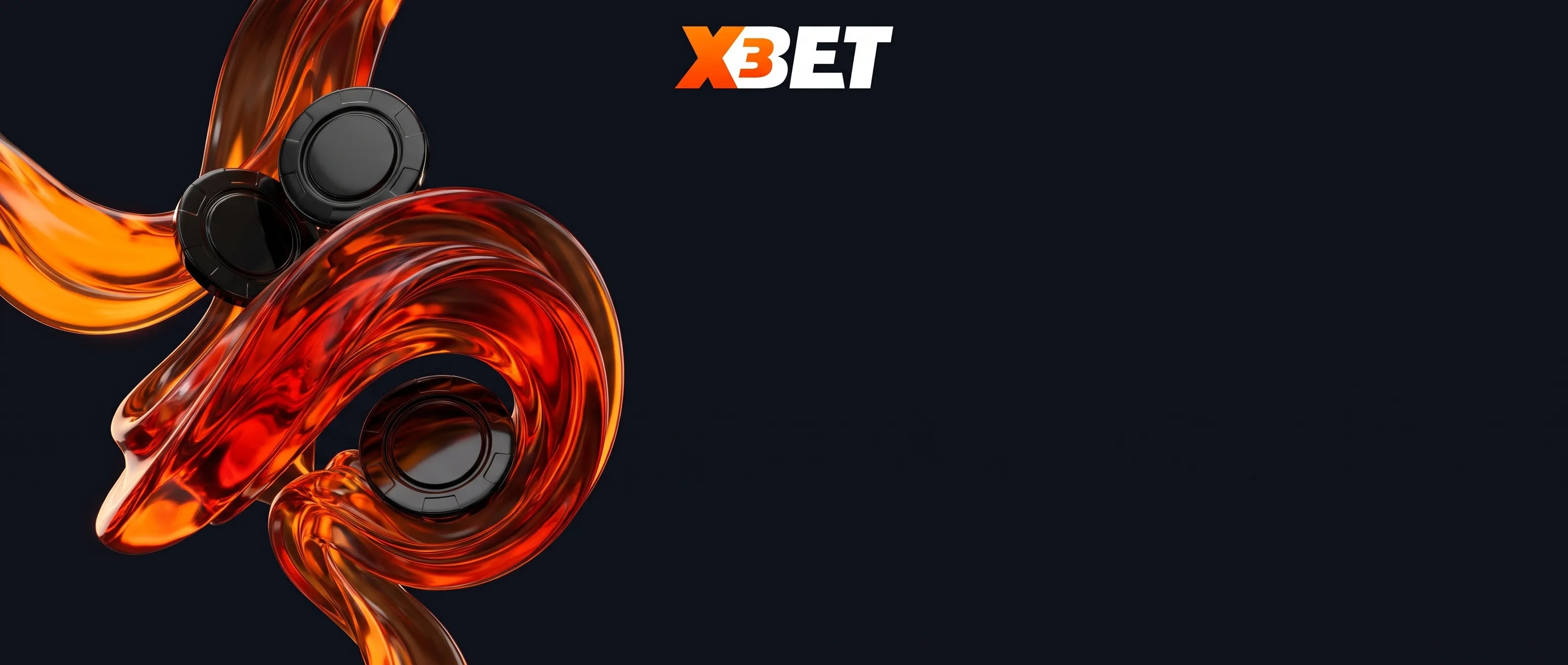 Pomarańczowe wstęgi i żetony X3Bet
